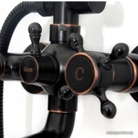 Душевая система  Rea Retro REA-P2366 (черный)