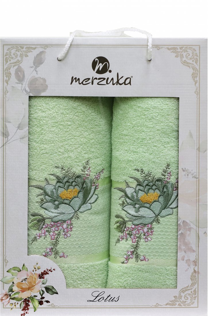 

Набор полотенец Merzuka 50x90/70х140 11296 (фисташковый)