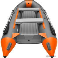 Моторно-гребная лодка Roger Boat Trofey 3300 (без киля, графит/оранжевый)