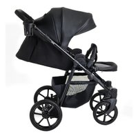 Универсальная коляска Pituso Tossa 2 в 1 (кожа, black)