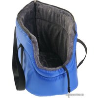 Сумка-переноска Happy Friends №1 (синий, мех серый)