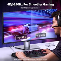 Кабель Ugreen DP115 80397 DisplayPort - HDMI (2 м, черный)