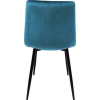 Стул AksHome Dallas 76331 (велюр, бирюзовый/черный)