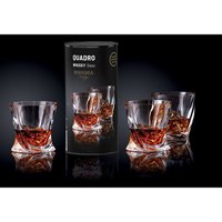Набор бокалов для виски Bohemia Crystal Prestige Quadro 340 (2 шт)