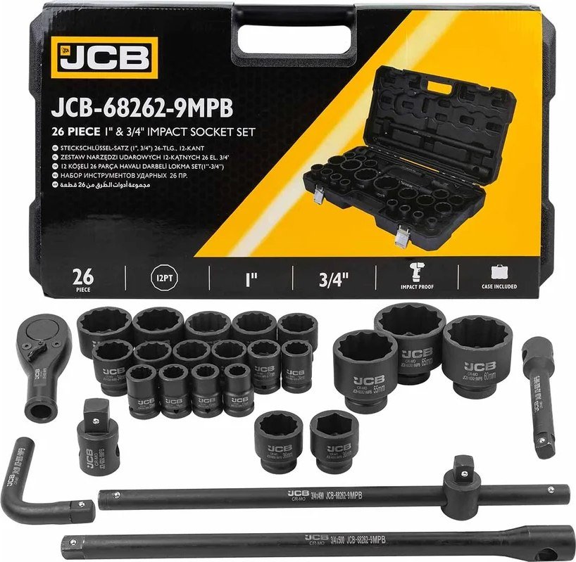 

Универсальный набор инструментов JCB 68262-9MPB (59044)