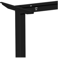 Стол для работы стоя WellDesk Basic 1300x675х18 (черный/дуб термо черно-коричневый) в Лиде