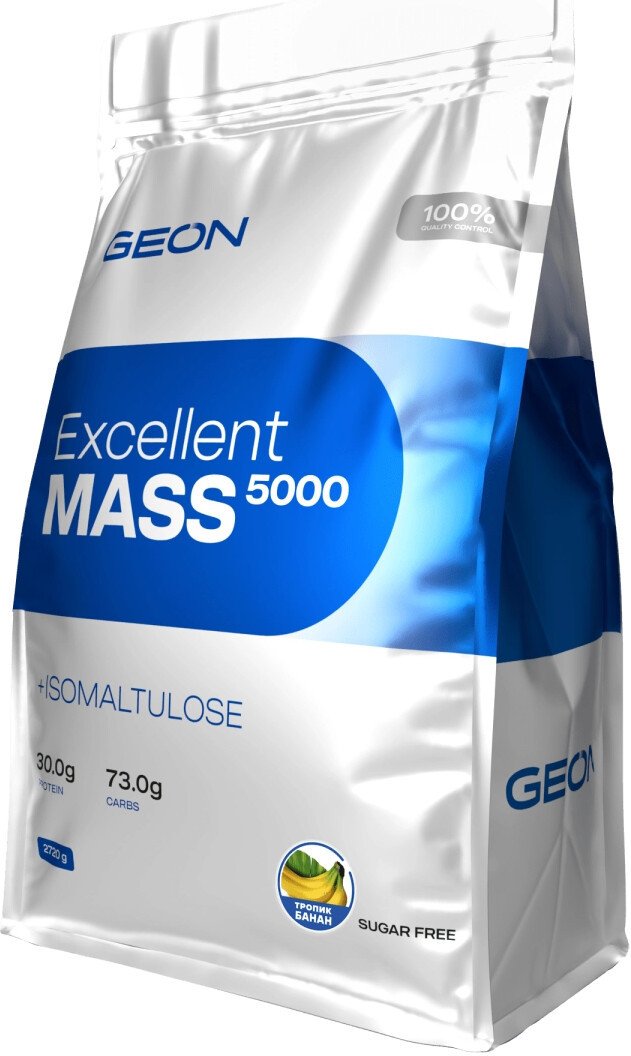 Гейнер Geon Excellent Mass (тропик банан, 2720 г)