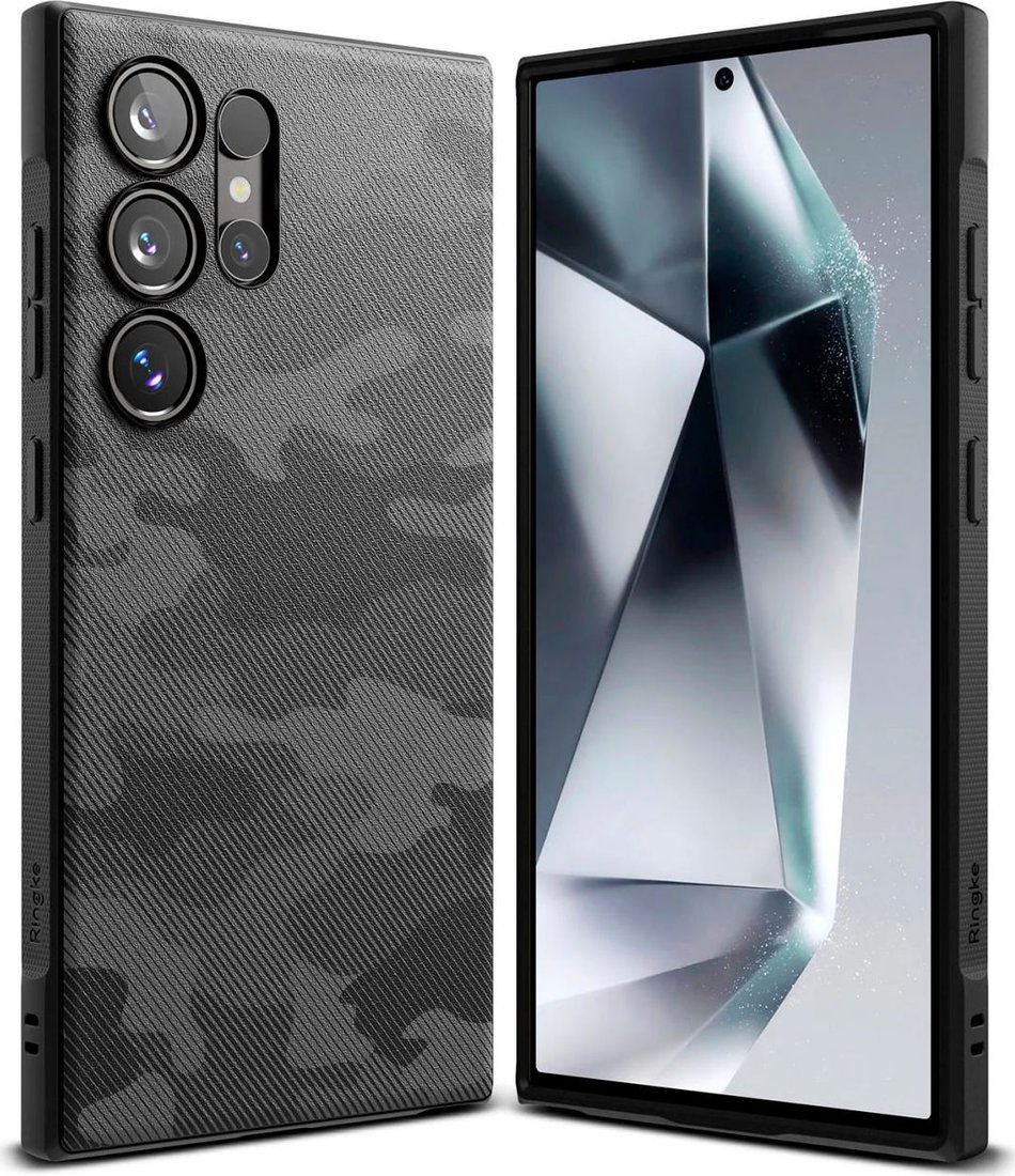 

Чехол для телефона Ringke Onyx для Galaxy S24 Ultra Camo Black