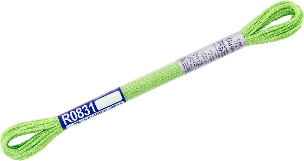 

Нитки для вышивания Gamma Мулине R0831 8 м (зеленый)