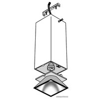 Точечный светильник JAZZway PDL-S 14074 GU10 (белый-черный)