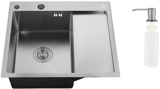 

Кухонная мойка РМС MRK-5851BL-L (с дозатором)