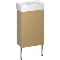  Wellsee Тумба под умывальник 3 в 1 WC Area 221803004 (тумба/матовый бежевый, раковина/глянцевый белый, ножки/нержавеющая сталь) в Бресте