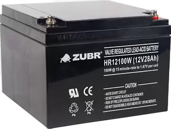 

Аккумулятор для ИБП Zubr HR 12100 W (12 В/28 А·ч)