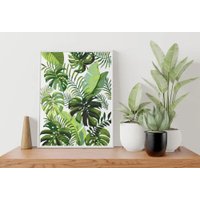 Картина по номерам PaintLine Тропические листья PL-00153