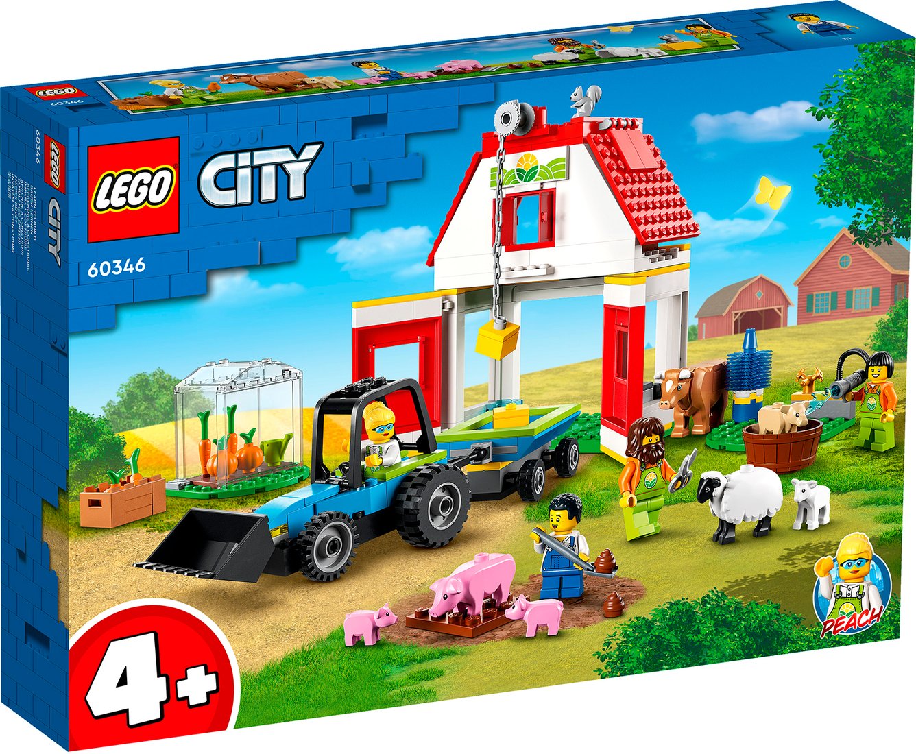 

Конструктор LEGO City 60346 Ферма и амбар с животными