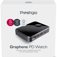 Внешний аккумулятор Prestigio Graphene PD Watch Edition (серебристый, зарядная станция)