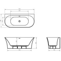 Ванна BelBagno BB711-1550-700