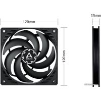 Комплект вентиляторов для корпуса Arctic P12 Slim PWM PST 3 PCS Value Pack ACFAN00275A