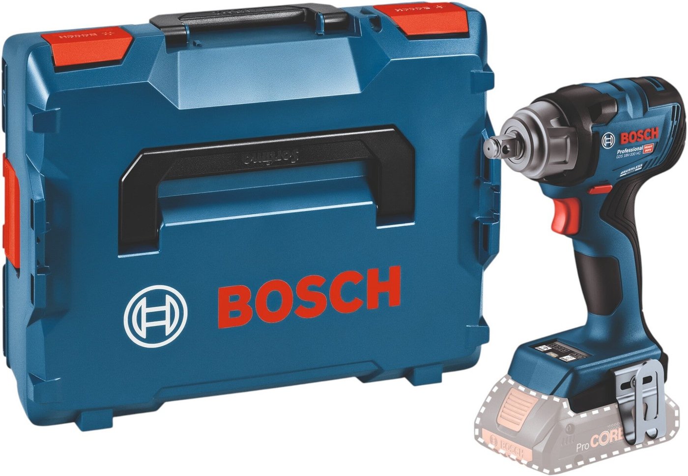 Гайковерт Bosch GDS 18V-330 HC Professional 06019L5001 (без АКБ, кейс)