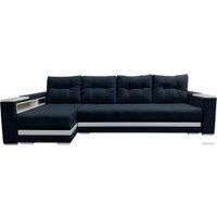 Угловой диван Bobrovmebel Влада 8/2удн + 60см левый ТНЦ + полка и пенал (микровелюр симпл 54 серый)