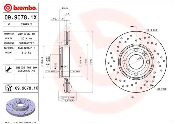

Brembo 0990781X