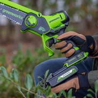 Аккумуляторная пила Greenworks GD24CSMNXK4 2008707UB (с 1-им АКБ 4 Ач)