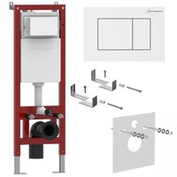 Инсталляция для унитаза Asten Readle Zentralmodul AR0501-0601W c белой кнопкой