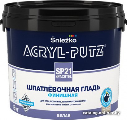 Шпатлевка Sniezka Acryl-Putz SP21 Spachtel 8 кг (белый)