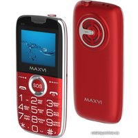 Кнопочный телефон Maxvi B10 (красный)