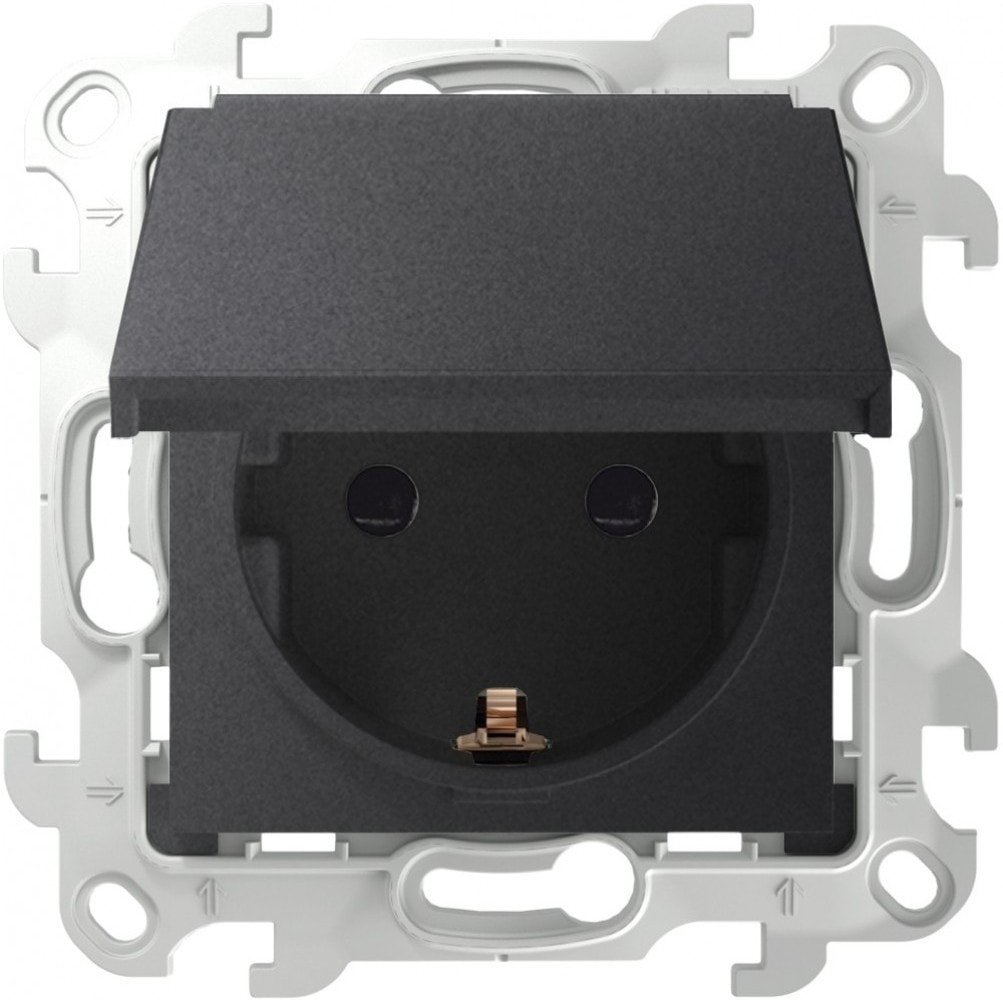

Розетка Simon 2450448-038 (графит)