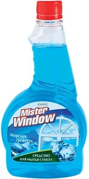 

Средство для стекла и зеркал Romax Mister Window Морская свежесть, сменный блок 500 мл