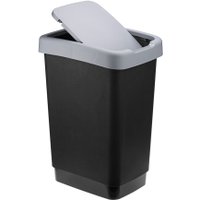 Мусорное ведро Idea Твин 25 л (черный/серый)