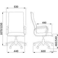 Офисное кресло AksHome Опера Нью (серебристый)
