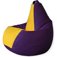 Кресло-мешок Mio Tesoro Груша Kombo XXL GF-130x85-FZH (фиолетовый/желтый)