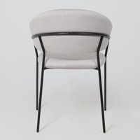 Стул с подлокотниками Алвест AV 433 (светло-серый бархат H-09/черный)