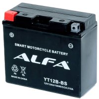 Мотоциклетный аккумулятор ALFA YT12B-BS (12 А·ч) в Бресте