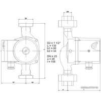 Циркуляционный насос IMP Pumps SAN 25/60-130 (979521770) в Барановичах