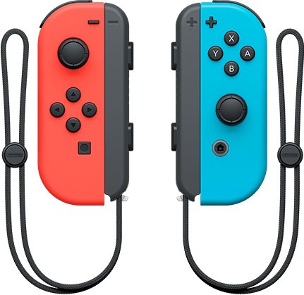 

Геймпад Nintendo Joy-Con (неоновый красный/неоновый синий)