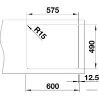 Кухонная мойка Blanco Andano 340/180-IF/A 525247 (с клапаном-автоматом, сатин)