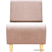 Интерьерное кресло Brioli Руди Д (рогожка, J11 розовый/светлые ножки)