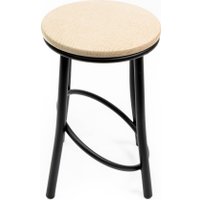 Табурет ВВР Сфера (бежевый корокодил/черный, экокожа)