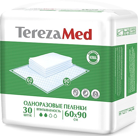 

Пеленки Tereza Med Впитывающие Normal 60x90 (30 шт)