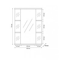 Tivoli Шкаф с зеркалом Герда 55 L 464057