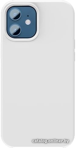 Чехол для телефона Baseus Liquid Silica Gel для iPhone 12 Pro Max (белый)