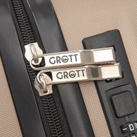 Чемодан-спиннер Grott 340-614/3-20GLD (золотой) в Барановичах