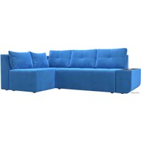 Угловой диван Mebelico Амадэус 109683 (левый, велюр, голубой)