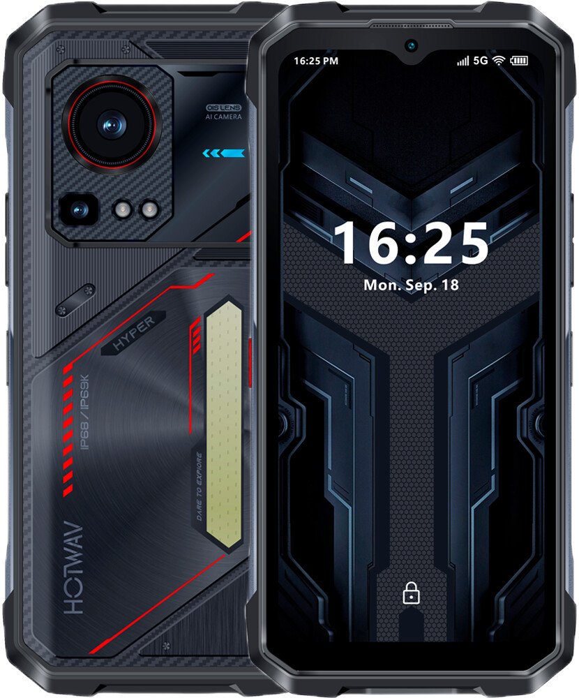 Телефон Hotwav Hyper 7S 4GB/256GB (черный/кра...