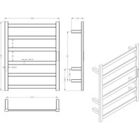 Полотенцесушитель Roxen Plaza 11040-5063C в Гомеле