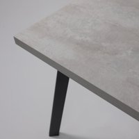 Кухонный стол Listvig Hagen 140 раздвижной 140-180x85 (цемент/черный) в Гомеле