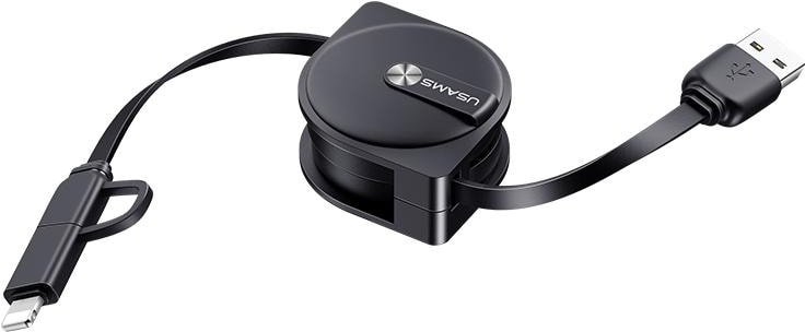 

Кабель Usams U1 Lightning/MicroUSB US-SJ192 (черный)